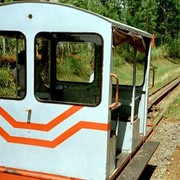 De topattractie van het spoormuseum is een tochtje per lorrie, vijf kilometer heen en terug.