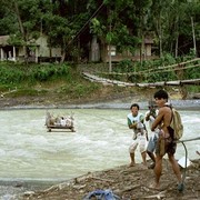 Goederentransport over het water (riskanter dan dragen over de brug, maar wel minder zwaar)