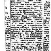 Krantenknipsel van 22 juni 1948 uit de Indische Couant te Soerabaja.    