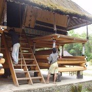 Het huis is een museumstuk en wordt met zorg onderhouden.    